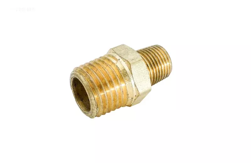 .25" X 1/8" MPT BRASS REDUCER COUPLING 119C