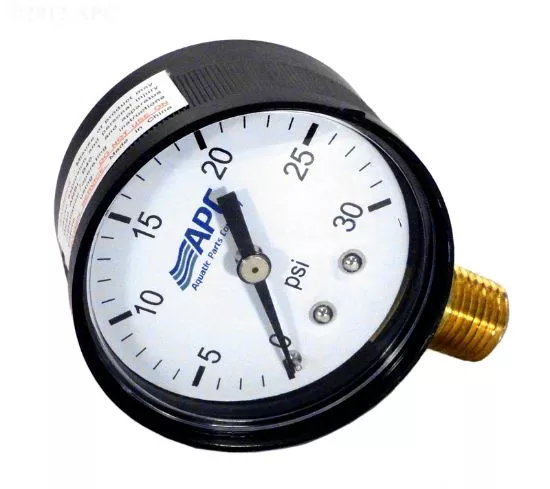 .25IN TAP 0-30# BOTTOM MT PRESSURE GAUGE