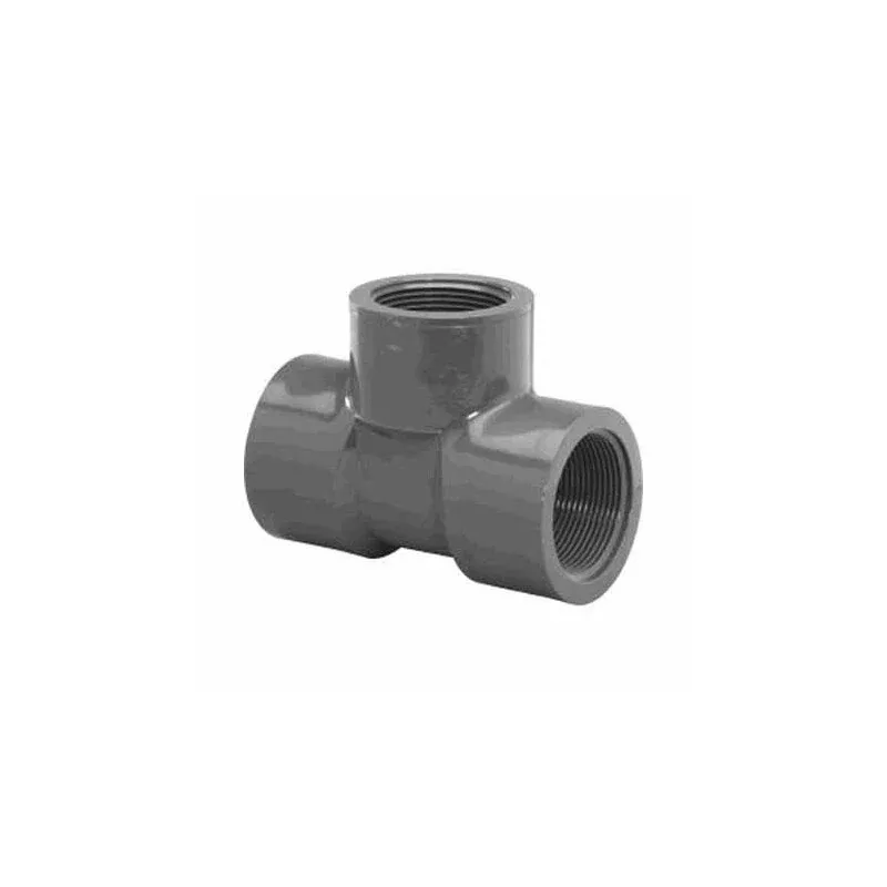.5" FPT TEE TEE SCHEDULE 80 GRAY