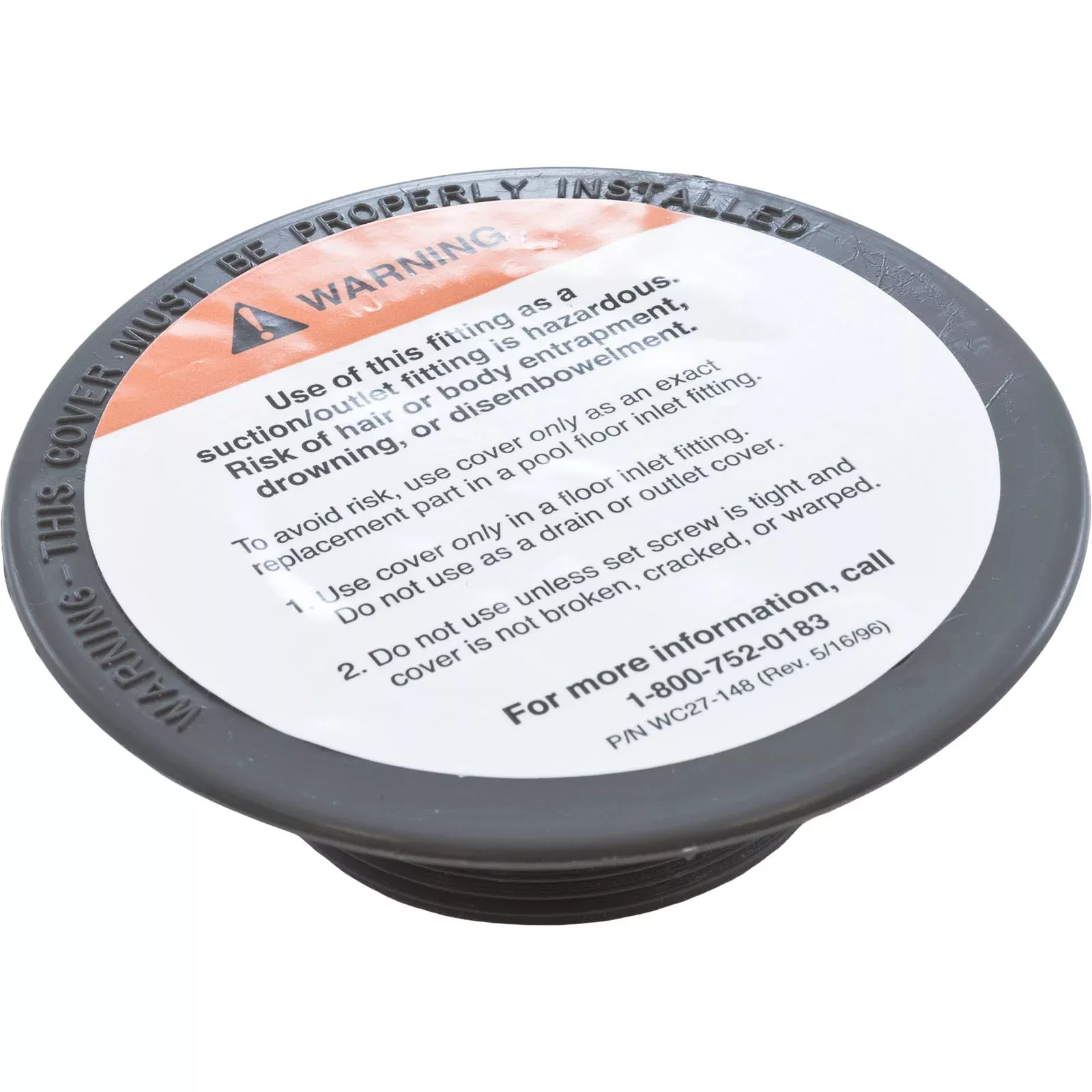 Floor Plate, Pentair Sta-Rite Inlet 8428, Gray