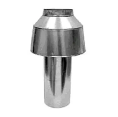 Raypak 336A/337A D-10 Residential Pool Heater Indoor Drafthood, Stack Top 8”, 19 lbs | 009840